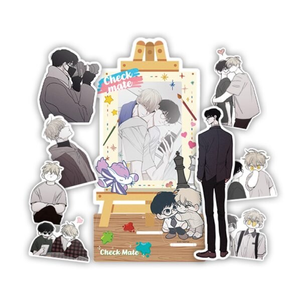 Checkmate Acrylic photocard stand, Stickers set